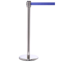 QueuePro200 Retractable Belt Post - Polished Stainless