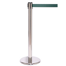 QueuePro250 Retractable Belt Post - Polished Stainless