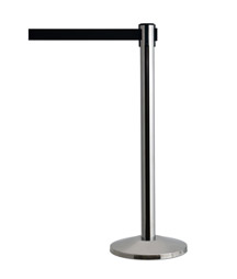 Queueway Economical Polished Stainless Retractable Post