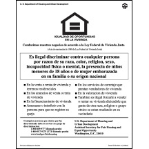 Equal Housing Opportunity - HUD v2 (Spanish) - Digital Print