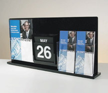 All-in-One Display with Calendar, Sign Holder and Adjustable Pockets