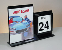 All-In-One Display with Sign Holder & Calendar