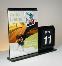 All-In-One Display with Sign Holder & Calendar