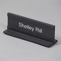 Matte Black Name Holder - Small