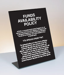 Availability of Funds