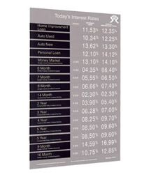 Printed Account Strip for Minimum Boards - 7-3/8w x 1-5/8h