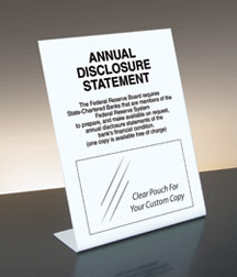 Annual Disclosure Statement - FDIC (Federal Reserve) - Bent White Acrylic