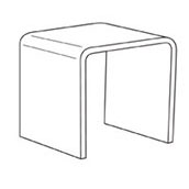 Standard Acrylic Riser -  12w x 12h x 12d