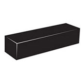 Black Acrylic Pedestal Box - 12w x 2h x 2d