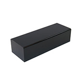 Black Acrylic Pedestal Box - 14w x 3h x 4d