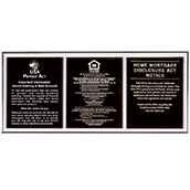 Aluminum Wall Frame for 3 Acrylic Mandatory Signs