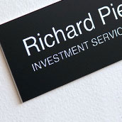 Digitally Printed Nameplate - 8x2